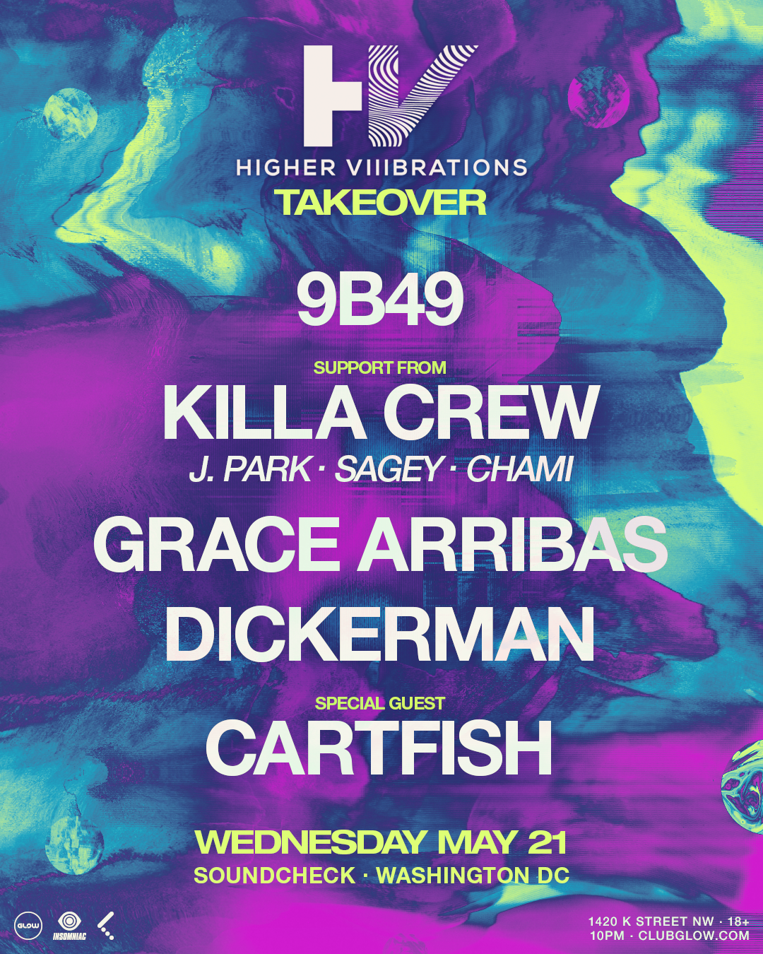 Higher Viiibrations Takeover - May 21 at Soundcheck Washington DC
