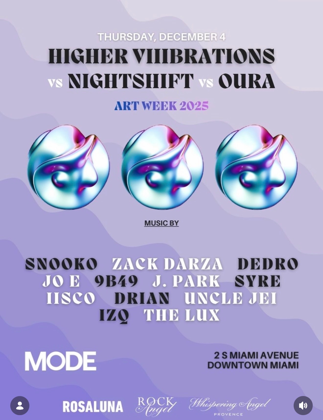 HV vs Nightshift vs Oura - Art Week 2025 - Mode Miami